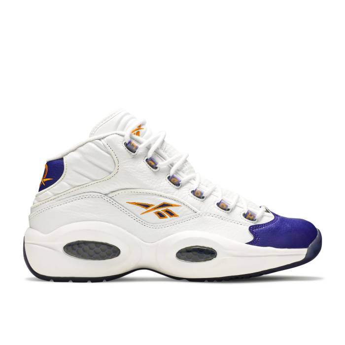 リーボック Reebok 【 Packer Shoes X Question Mid \u0027For Player Use Only - Kobe Bryant\u0027 Men White/Purple/Yellow 】 シューズ 運動すること靴 Question 問い合わせ ミッド Kobe コービー メンズ 白いこと 白いこと Purple 紫・パープル y メンズ靴-靴