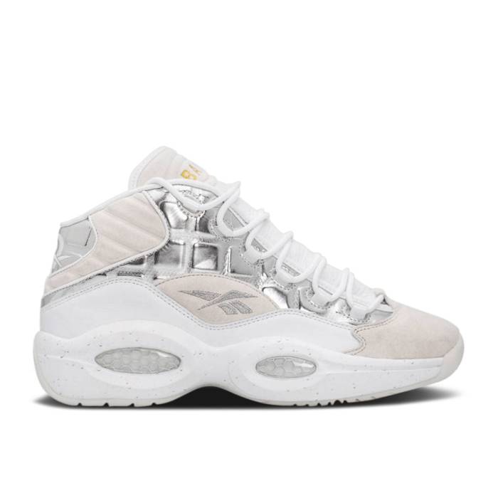 リーボック Reebok 【 Bait X Question Mid \u0027Ice Cold\u0027 Men White/Silver Met 】 ベイト Question 問い合わせ ミッド メンズ 白いこと 白いこと Silver しろがね色・しろがね色