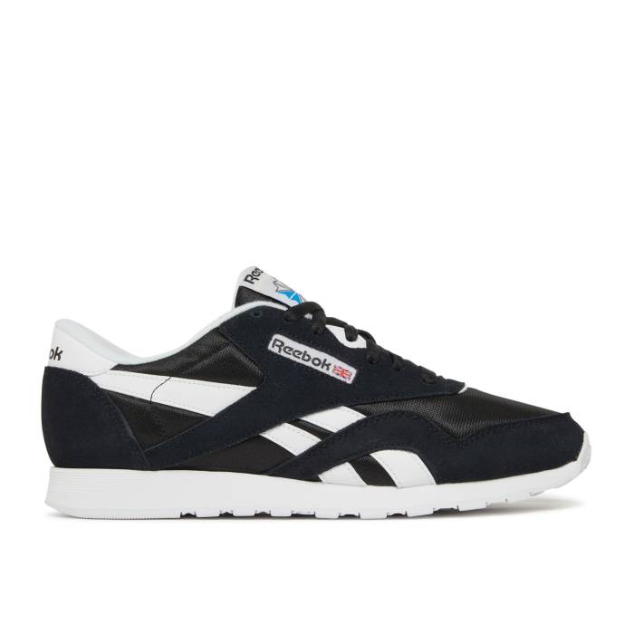 リーボック Reebok 【 Classic Nylon \u0027Black White\u0027 2018 Men Black/Black/White 】 古典派音楽 ナイロン メンズ 黒いこと 黒いこと 白いこと 白いこと