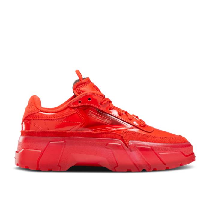 リーボック Reebok 【 Cardi B X Club C J 'Red Clear' Youth Instinct Red/Instinct Red/Clear 】 クラブ ジュニア キッズ インスティンクト Red 赤・レッド|スニケス