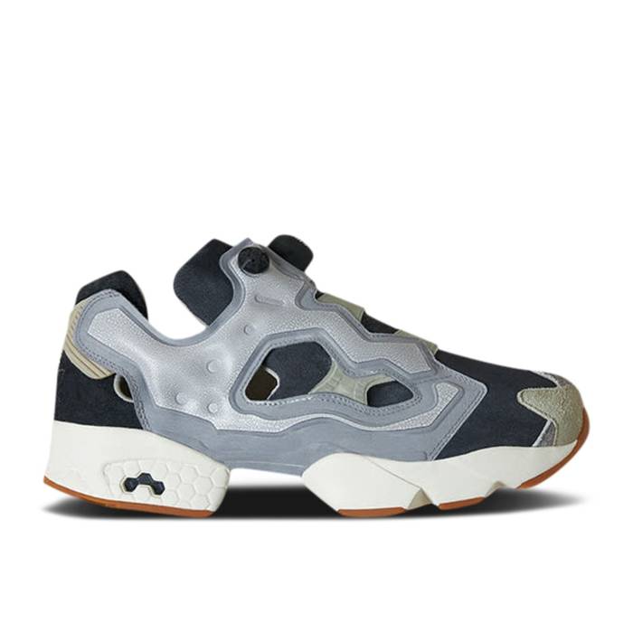 リーボック Reebok 【 End. X Instapump Fury \u0027Fossil Pack - True Grey\u0027 Men True Grey/Classic White 】 メンズ 薄墨色 薄墨色 古典派音楽 白いこと 白いこと 靴-スニーカー-メンズ靴
