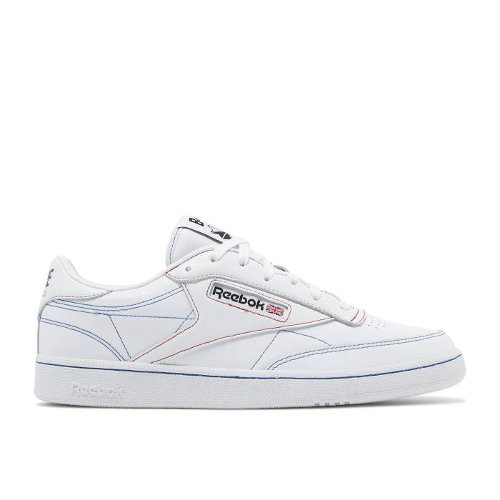 リーボック Reebok 【 Bape X Club C 85 \u0027White\u0027 Men White/White/Black 】 野球クラブ メンズ 白いこと 白いこと 黒いこと 黒いこと