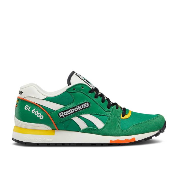 リーボック Reebok 【 Keith Haring X Gl 6000 'Dog And Human Heel Print' Men Glen Green/Chalk/Glen Green 】 ヒール メンズ green 緑・グリーン