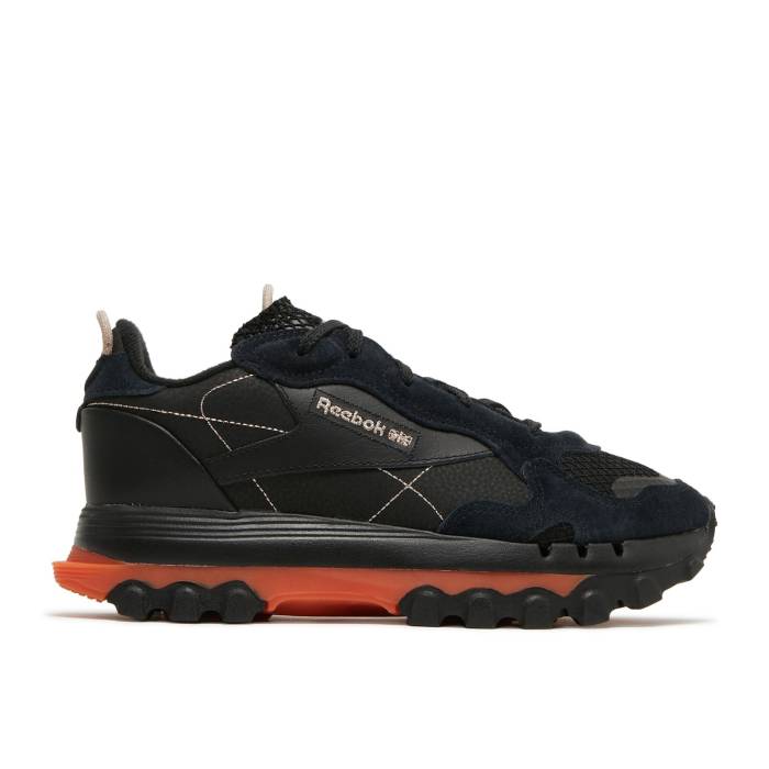 リーボック Reebok 【 Cardi B X Wmns Classic Leather \u0027Core Black Fiery Orange\u0027 Women Core Black/Fiery Orange/Champagne 】 古典派音楽 なめし革 黒いこと 黒いこと レディース 中核グループ 黒いこと 黒いこと orange 橙・オレンジ色