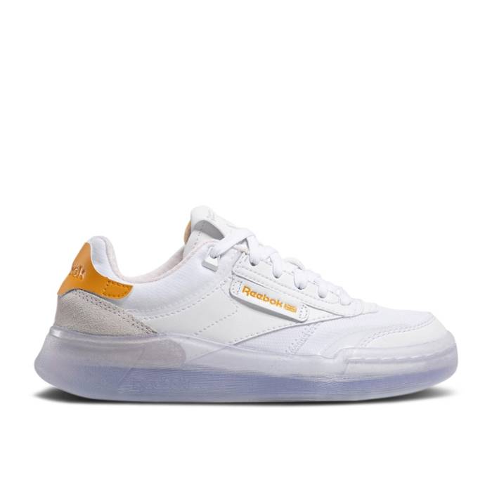 リーボック Reebok 【 Wmns Club C Legacy \u0027White Bright Ochre\u0027 Women Footwear White/Hyper Purple/Bright Ochre 】 野球クラブ legacy レガシー レディース 白いこと 白いこと Purple 紫・パープル