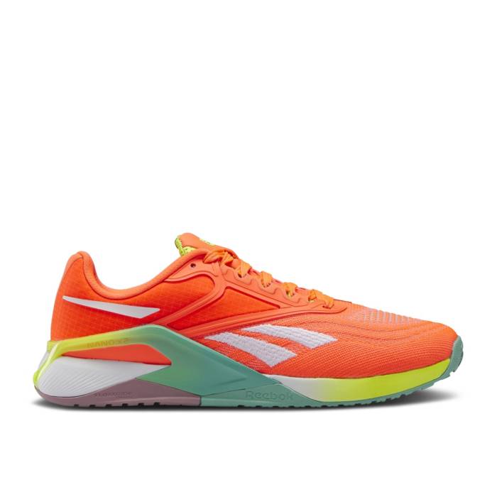 リーボック Reebok 【 Wmns Nano X2 \u0027Orange Flare Acid Yellow\u0027 Women Orange Flare/Footwear White/Acid Yellow 】 ナノ レディース orange 橙・オレンジ色 白いこと 白いこと yellow 黄味がかった・黄色