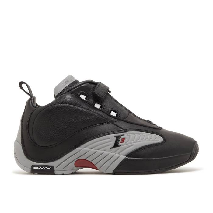 リーボック Reebok 【 Answer 4 Black Grey 2023 Men Core Black/Mgh Solid Grey/Flash Red 】 アンサー メンズ コア 黒色 ブラック ソリッド 灰色 グレー Red 赤・レッド