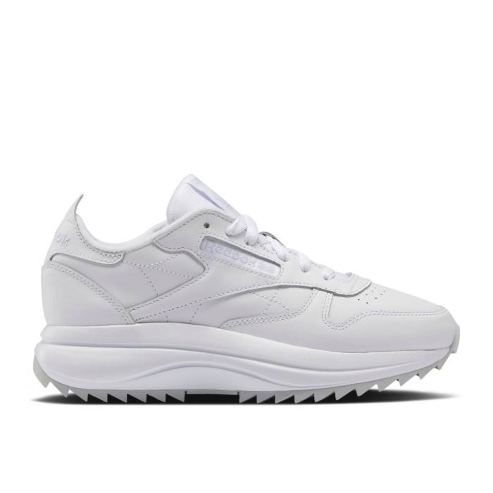 リーボック Reebok 【 Wmns Classic Leather Sp Extra 'White' Women Footwear White/Light Solid Grey/Lucid Lilac 】 クラシック レザー レディース 白色 ホワイト ソリッド 灰色 グレー｜スニケス