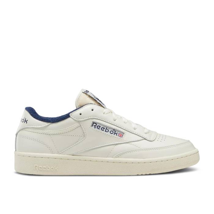 リーボック Reebok 【 Club C 85 Vintage Chalk Vector Navy Men Chalk/Alabaster/Vector Navy 】 クラブ vintage ビンテージ・ヴィンテージ メンズ 紺色 ネイビー