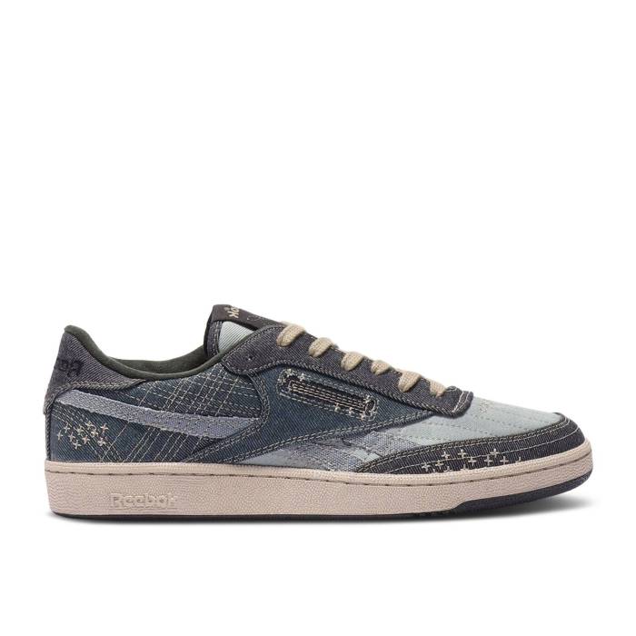 リーボック Reebok 【 Club C Revenge Obsidian Sashiko Men Obsidian/Blue Hills/Astral Grey 】 クラブ メンズ 青色 ブルー 灰色 グレー