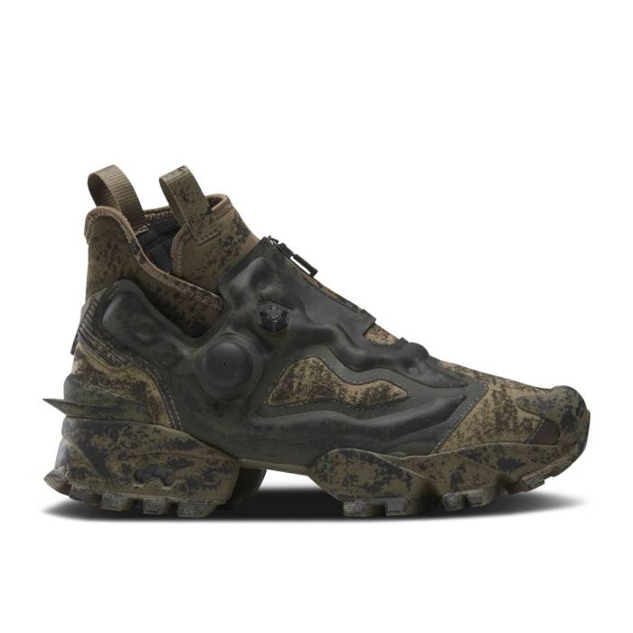 リーボック Reebok 【 Universal Monsters X Instapump Fury 94 Mid 'Creature From The Black Lagoon' Men Green/Green/Black 】 ミッド 黒色 ブラック 靴 メンズ靴 スニーカー メンズ green 緑・グリーン 黒色 ブラック画像