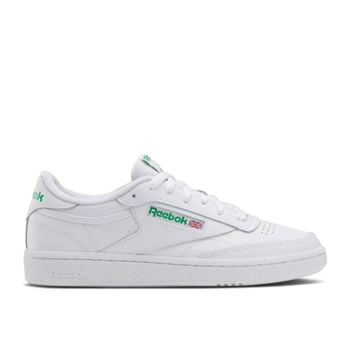 リーボック Reebok 【 Wmns Club C 85 \u0027White Green\u0027 Women White/White/Green 】 野球クラブ レディース 白いこと 白いこと green 緑・緑であること
