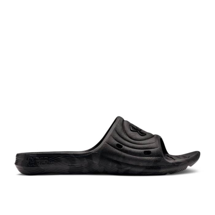アンダーアーマー Under Armour 【 Locker Slides 'Black Jet Grey' Men Black/Jet Grey 】 メンズ 黒色 ブラック 灰色 グレー|スニケス