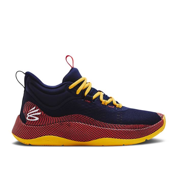 アンダーアーマー Under Armour 【 Curry Hovr Splash \u0027Midnight Navy Taxi\u0027 Men Midnight Navy/Taxi 】 カリー 紺色 米国海軍 メンズ 紺色 米国海軍