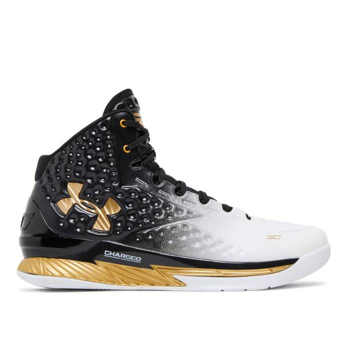 アンダーアーマー Under Armour 【 Curry 1 Retro \u0027Mvp\u0027 2022 Men Black/White 】 カリー レトロ メンズ 黒いこと 黒いこと 白いこと 白いこと