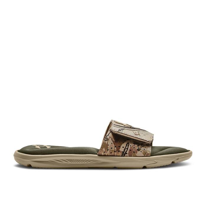 アンダーアーマー Under Armour 【 Ignite 6 Graphic Strap Slide \u0027Khaki Base Camo\u0027 Men Khaki Base/Marine Od Green 】 イグナイト グラフィック 同盟罷工一回り Slide サンダル メンズ カーキ green 緑・緑であること