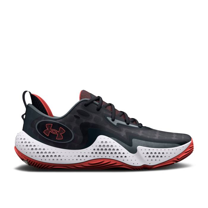 アンダーアーマー Under Armour 【 Spawn 5 \u0027Black Red\u0027 Men Black/Gravel 】 メンズ 黒いこと 黒いこと