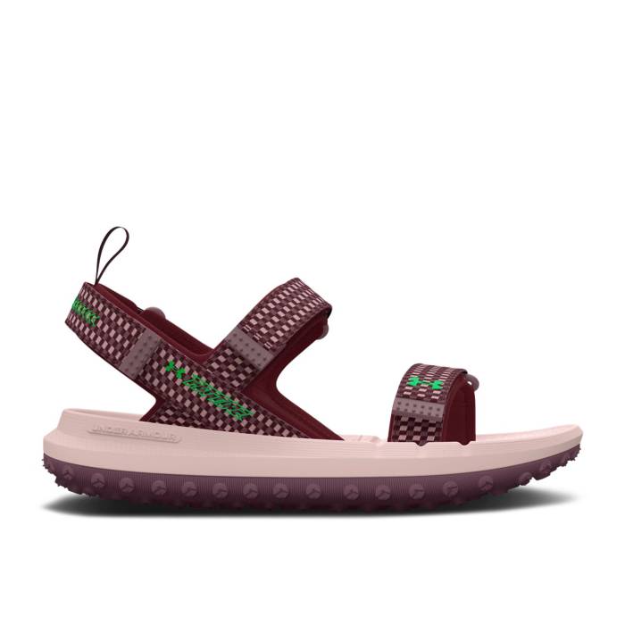 アンダーアーマー Under Armour 【 Fat Tire Sandal 'Deep Red Misty Purple' Men Deep Red/Misty Purple/Green Screen 】 Red 赤・レッド メンズ ディープ Red 赤・レッド Purple 紫・パープル green 緑・グリーン|スニケス