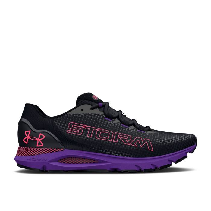 アンダーアーマー Under Armour 【 Hovr Sonic 6 \u0027Storm - Black Metro Purple\u0027 Men Black/Metro Purple 】 黒いこと 黒いこと 地下鉄道 メンズ 黒いこと 黒いこと 地下鉄道 Purple 紫・パープル
