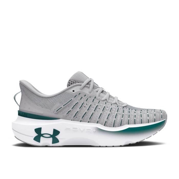アンダーアーマー Under Armour 【 Hovr Infinite Elite \u0027Halo Grey Hydro Teal\u0027 Men Halo Grey/Hydro Teal 】 エリート 薄墨色 薄墨色 Hydro ハイドロ メンズ 薄墨色 薄墨色 Hydro ハイドロ スニーカー-メンズ靴-靴