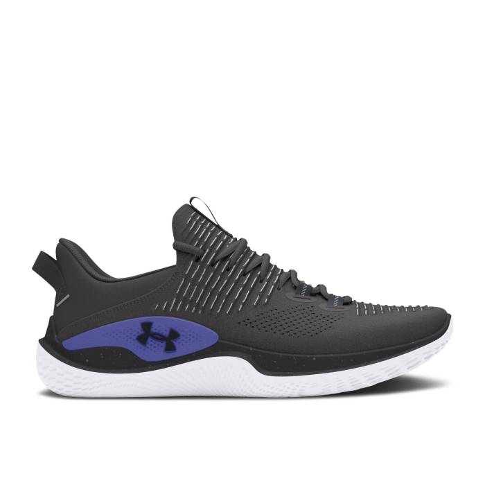 アンダーアーマー Under Armour 【 Flow Dynamic Intelliknit \u0027Castlerock Mod Grey\u0027 Men Castlerock/Mod Grey/Black 】 流れ受け答え 活動的 メンズ 薄墨色 薄墨色 黒いこと 黒いこと