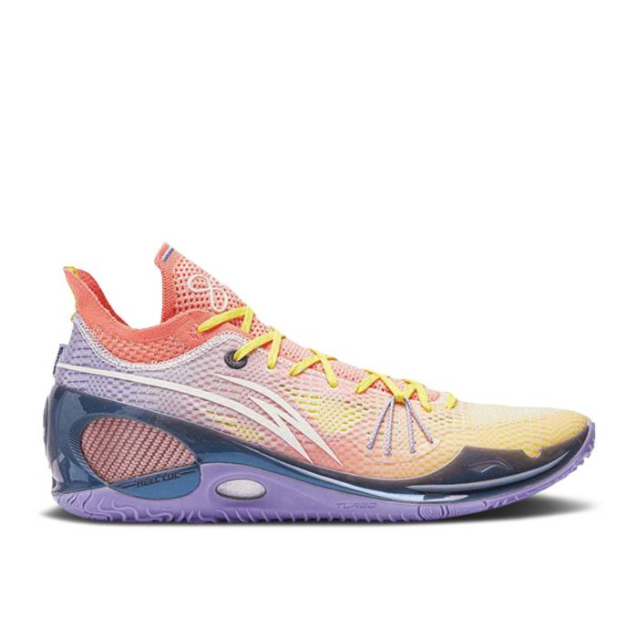 リーニン Li-Ning 【 Way Of Wade 808 3 Ultra V2 Low \u0027Red Coral Purple\u0027 Men Red Coral/Pink Rose/Purple 】 ウェイド ultra ウルトラ メンズ Red 赤・赤いこと pink さくら色 Rose さくら色 Purple 紫・パープル