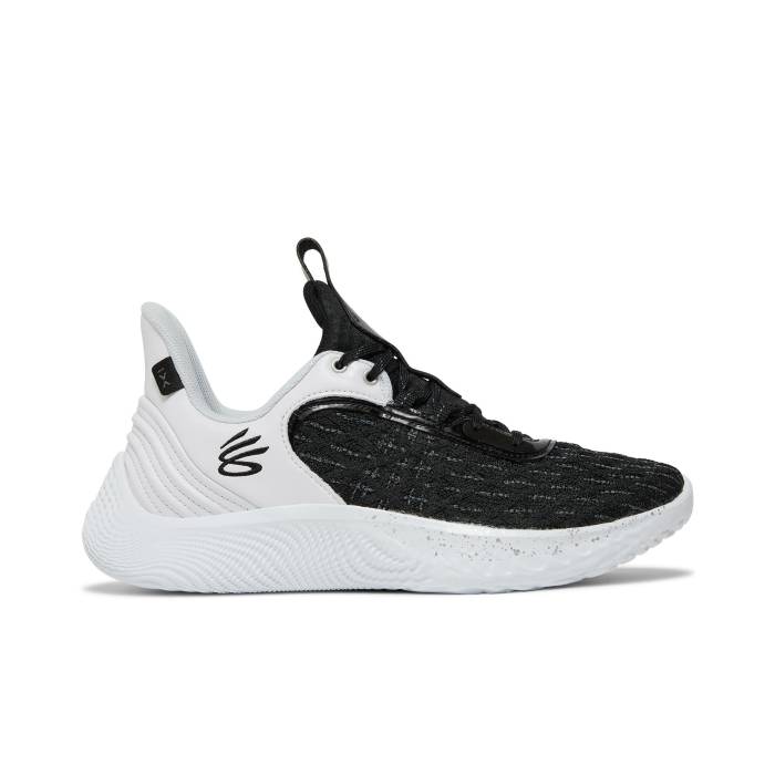 Curry Brand 【 Curry Flow 9 Team \u0027White Black\u0027 Men White/Black 】 カリー 流通受け答え Team 野球クラブ メンズ 白いこと 白いこと 黒いこと 黒いこと