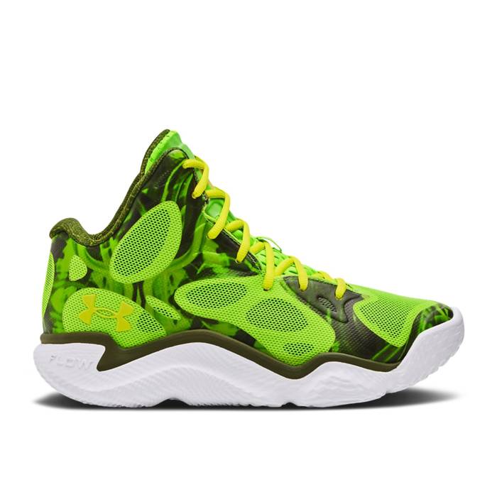Curry Brand 【 Curry Spawn Flotro \u0027Riley\u0027s Choice\u0027 Men Hyper Green/Rough/Flash Light 】 カリー メンズ green 緑・緑であること