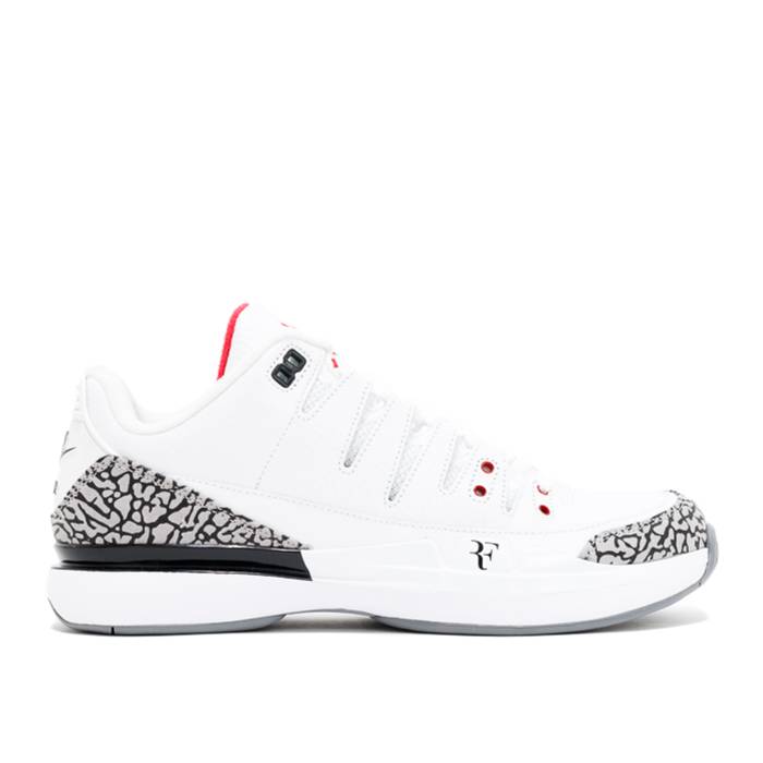 ナイキ Nike 【 Zoom Vapor Tour Aj3 \u0027White Cement\u0027 Men White/Fire Red/Cement Grey 】 望遠レンズ メンズ 白いこと 白いこと 火の手 Red 赤・赤いこと 薄墨色・シメント 薄墨色 薄墨色
