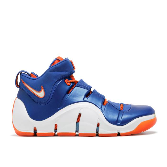 ナイキ Nike 【 Zoom Lebron 4 \u0027Birthday\u0027 Men Dark Nean Royal/White/Safety Orange 】 望遠レンズ Lebron レブロン メンズ 白いこと 白いこと orange 橙・オレンジ色