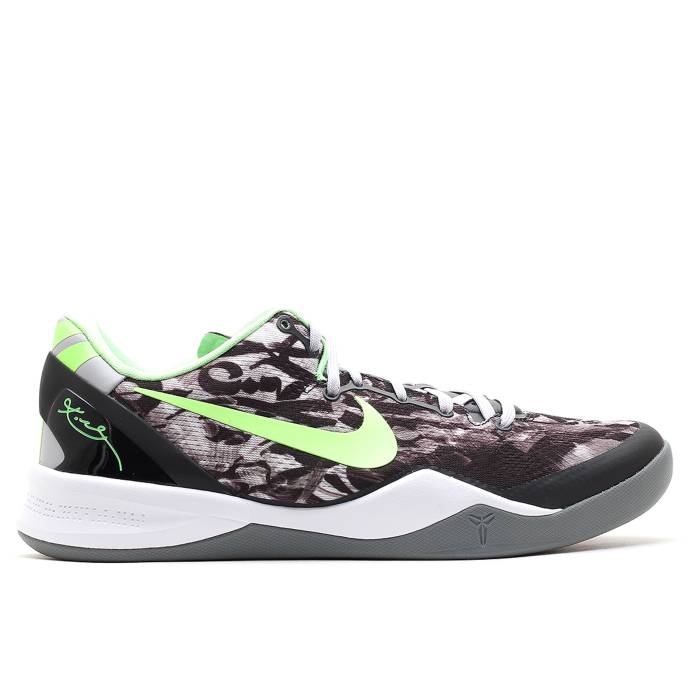 ナイキ Nike 【 Kobe 8 \u0027Graffiti\u0027 Men White/Black/Dark Grey/Flash Lime 】 Kobe コービー メンズ 白いこと 白いこと 黒いこと 黒いこと 薄墨色 薄墨色 菩提樹