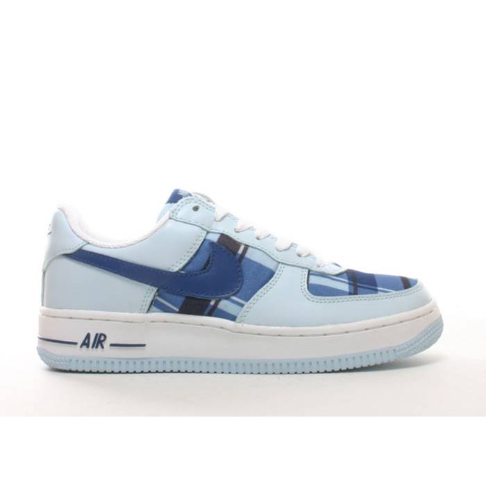ナイキ Nike 【 Wmns Air Force 1 Premium Women Chambray Blue/Blu Ribbon-White 】 Premium 割り増し金 レディース 青碧 青碧