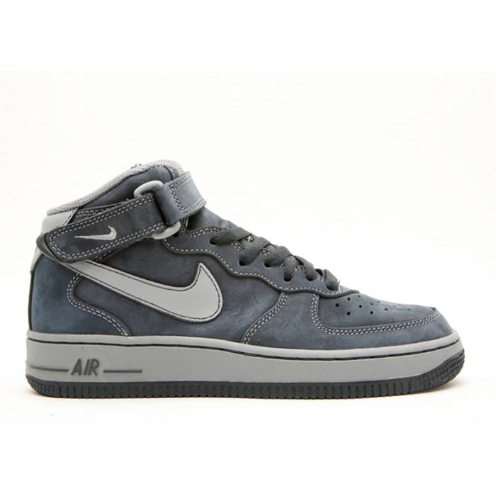 ナイキ Nike 【 Air Force 1 Mid ガウス Youth Dark Obsidian/Stealth 】 ミッド お坊っちゃん キッズ ステルス