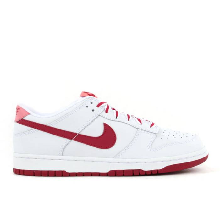 ナイキ Nike 【 Dunk Low ガウス Youth White/Carmine-Sunblush 】 ダンク お坊っちゃん キッズ 白いこと 白いこと