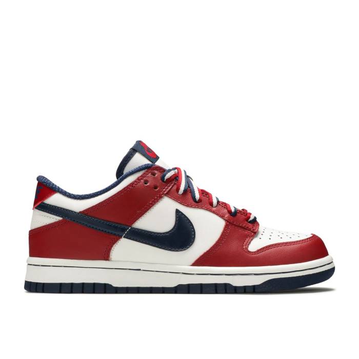 ナイキ Nike 【 Wmns Dunk Low Women White/Mid Navy-Deep Red 】 ダンク レディース 白色 ホワイト ミッド Red 赤・レッド