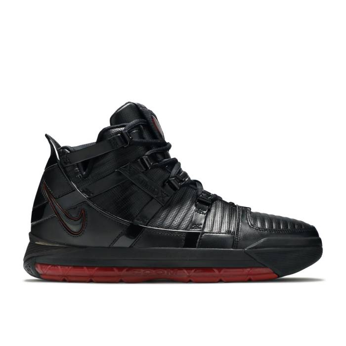 ナイキ Nike 【 Zoom Lebron 3 \u0027Black Crimson\u0027 Men Black/Black-Varsity Crimson 】 望遠レンズ Lebron レブロン メンズ 黒いこと 黒いこと クリムゾン
