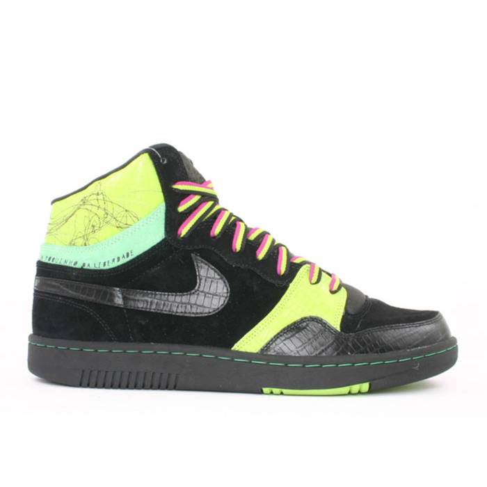 ナイキ Nike 【 Court Force Hi Men Black/Black-Chartruese 】 コート メンズ 黒色 ブラック