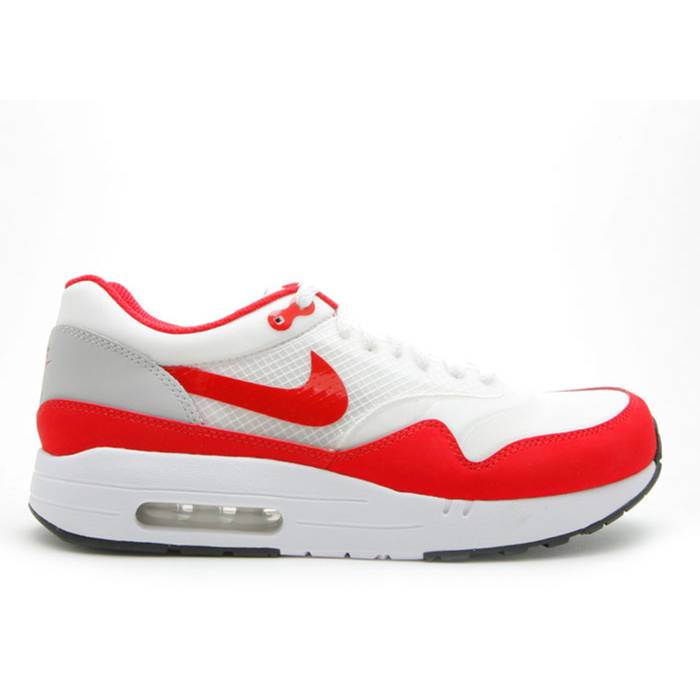ナイキ Nike 【 Air Maxim 1+ Men White/Sport Red-Neutral Grey 】 メンズ 白色 ホワイト 灰色 グレー