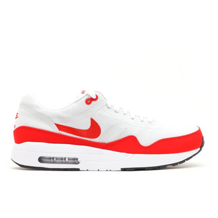 ナイキ Nike 【 Air Max 1 Premium Tape Qs \u0027Challenge Red\u0027 Men White/Challenge Red/Neutral Grey/White 】 マックス Premium 割り増し金 メンズ 白いこと 白いこと Red 赤・赤いこと 薄墨色 薄墨色