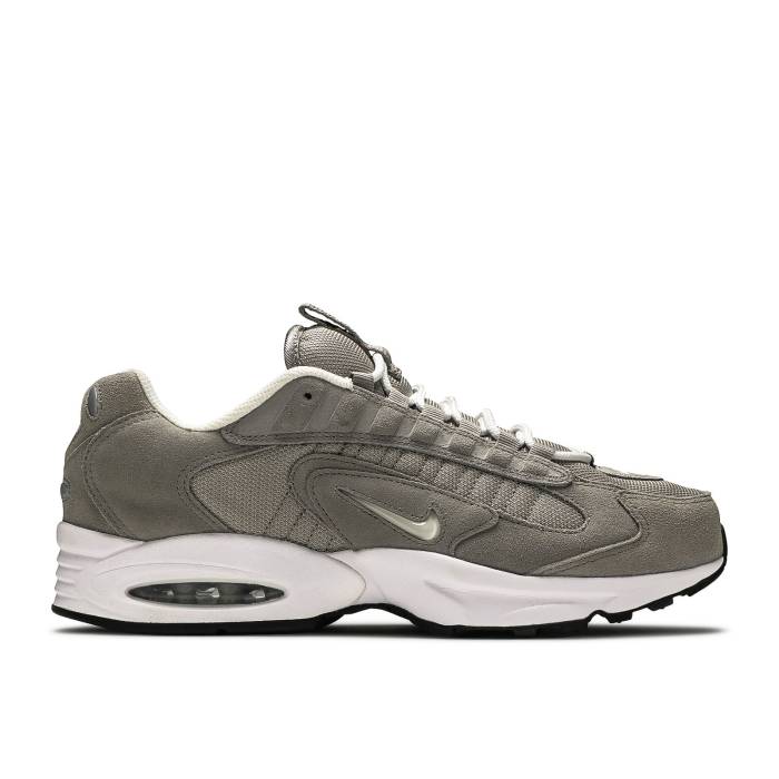 ナイキ Nike 【 Air Max Triax Le \u0027Grey Suede\u0027 Men Cobblestone/Metallic Silver/Black/White 】 マックス メンズ Silver しろがね色・しろがね色 黒いこと 黒いこと 白いこと 白いこと