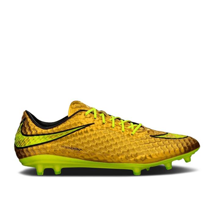 ナイキ Nike 【 Hypervenom Phantom Premium Fg \u0027Metallic Gold Coin Volt\u0027 Men Metallic Gold Coin/Volt/Black 】 Hypervenom ハイパーベノム Premium 割り増し金 ゴールド 硬貨 メンズ ゴールド 硬貨 黒いこと 黒いこと