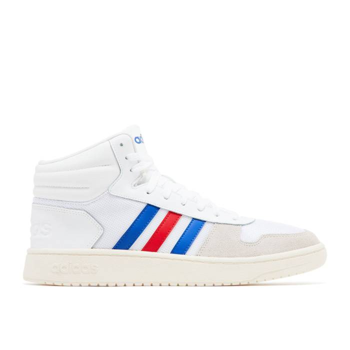 アディダス Adidas 【 Hoops 2.0 Mid \u0027White Royal Scarlet\u0027 Men Cloud White/Collegiate Royal/Scarlet 】 ミッド メンズ 白いこと 白いこと