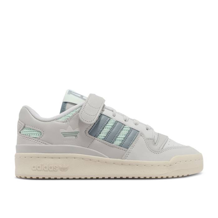 アディダス Adidas 【 Wmns Forum 84 Low \u0027Knitted Sweater - Mint\u0027 Women Core White/Magic Grey/White Tint 】 討論会 調教師 レディース 中核グループ 白いこと 白いこと 神通力 薄墨色 薄墨色