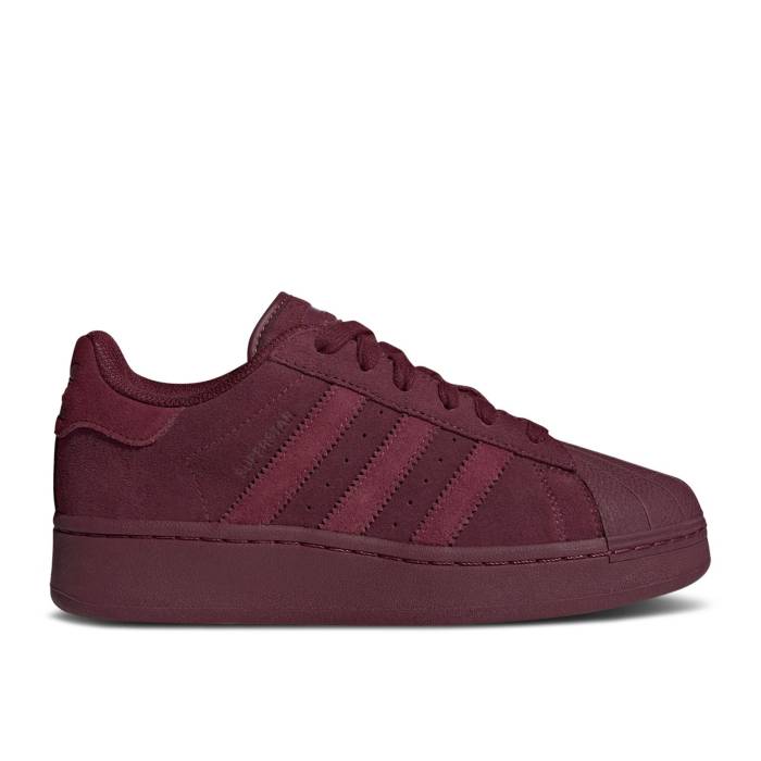 アディダス Adidas 【 Wmns Superstar Xlg \u0027Maroon\u0027 Women Maroon/Crystal White/Maroon 】 Superstar はやりっ児 レディース マルーン 白いこと 白いこと