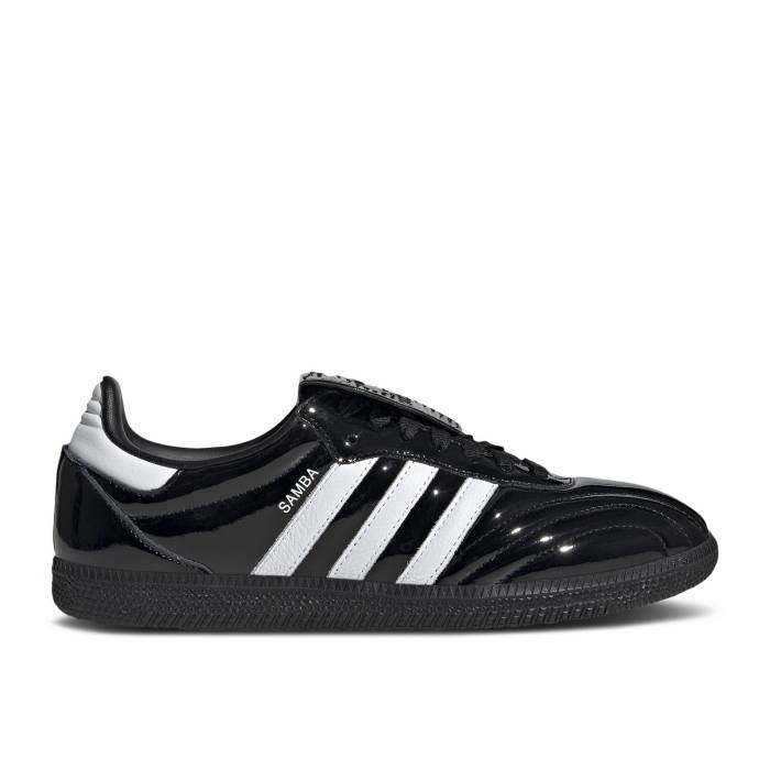 アディダス Adidas 【 Wmns Samba Lt \u0027Patent Leather Pack - Black\u0027 Women Core Black/Footwear White/Core Black 】 サンバ なめし革 レディース 中核グループ 黒いこと 黒いこと 白いこと 白いこと