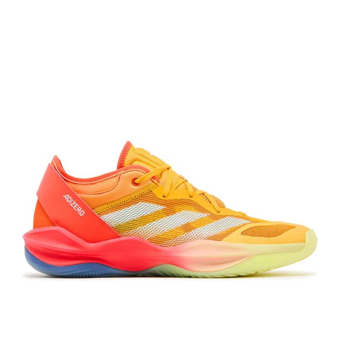 アディダス Adidas 【 Adizero Select 2.0 Smu \u0027Collegiate Gold Solar Red\u0027 Men Collegiate Gold/Sky Tint/Solar Red 】 アディゼロ Select 選りわける ゴールド メンズ ゴールド 天の原 Red 赤・赤いこと