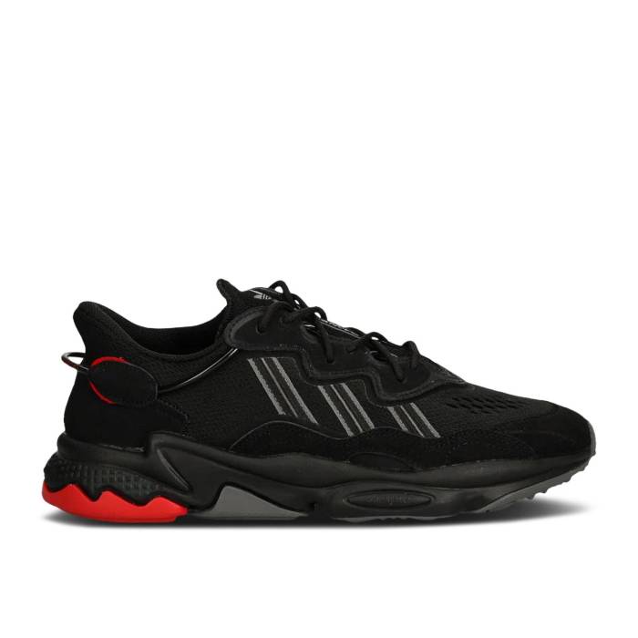 アディダス Adidas 【 Ozweego 'Black Grey Scarlet' Men Core Black/Grey Five/Better Scarlet 】 灰色 グレー メンズ コア 黒色 ブラック 灰色 グレー