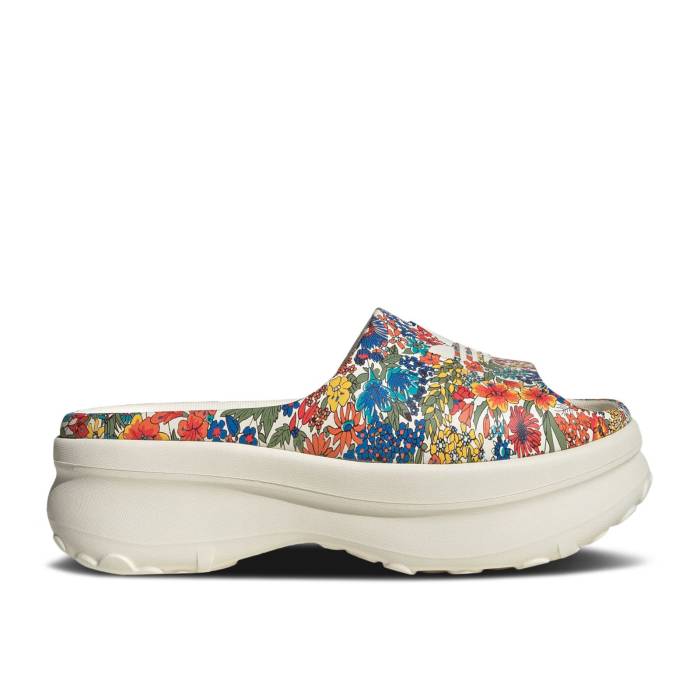 アディダス Adidas 【 Liberty London X Wmns Adifom Stan Smith Slide \u0027Floral Print\u0027 Women Off White/Off White/Off White 】 Slide サンダル レディース 白いこと 白いこと