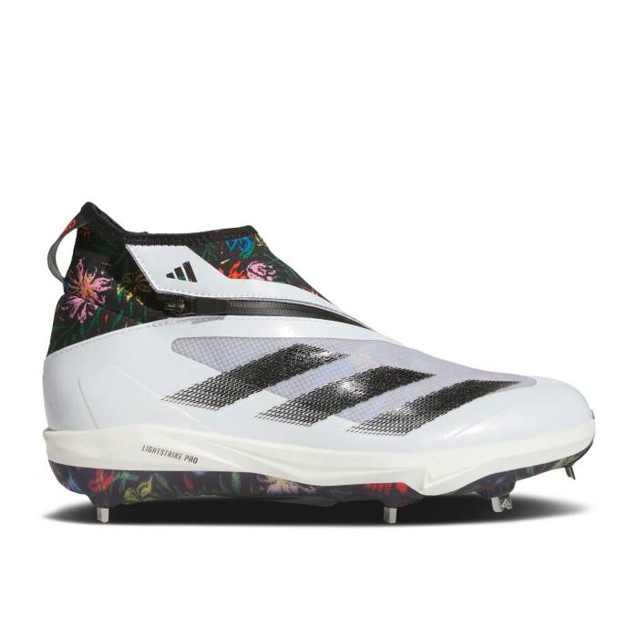 アディダス Adidas 【 Julio Rodriguez X Adizero Impact+ 1 'Floral Graphics' Men Cloud White/Core Black/Bright Blue 】 アディゼロ メンズ 白色 ホワイト コア 黒色 ブラック 青色 ブルー｜スニケス 27,193円