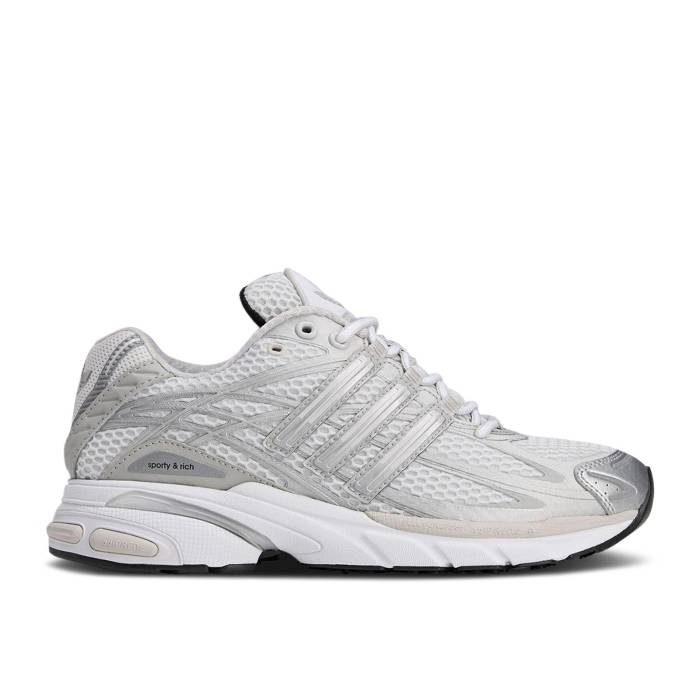 アディダス Adidas 【 Sporty \u0026 Rich X Adistar Cushion \u0027Grey\u0027 Men Grey One/Grey Two/Cloud White 】 メンズ 薄墨色 薄墨色 白いこと 白いこと